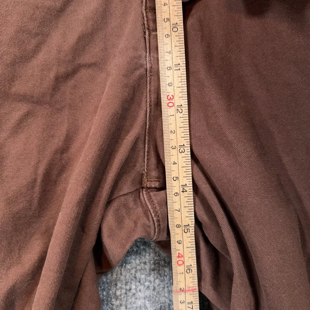 Levis XX Chino EZ Pants Mens XXL Brown Stretch Waist Tapered Casual Stretch